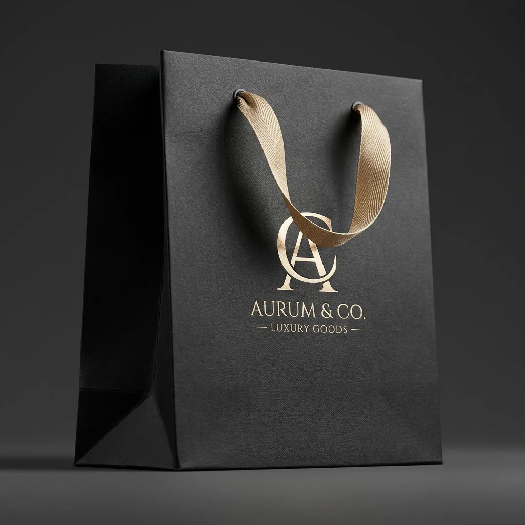Metallic Logo Bag